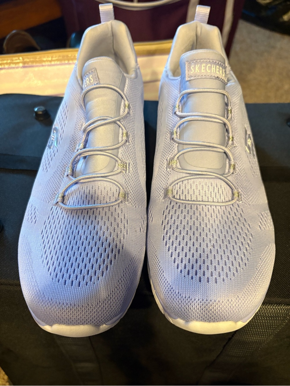 Skechers Light Lavender Mesh Sneakers